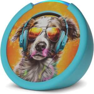 Amazon Echo Pop Kids Alexa Asistente Inteligente Perro con Onda