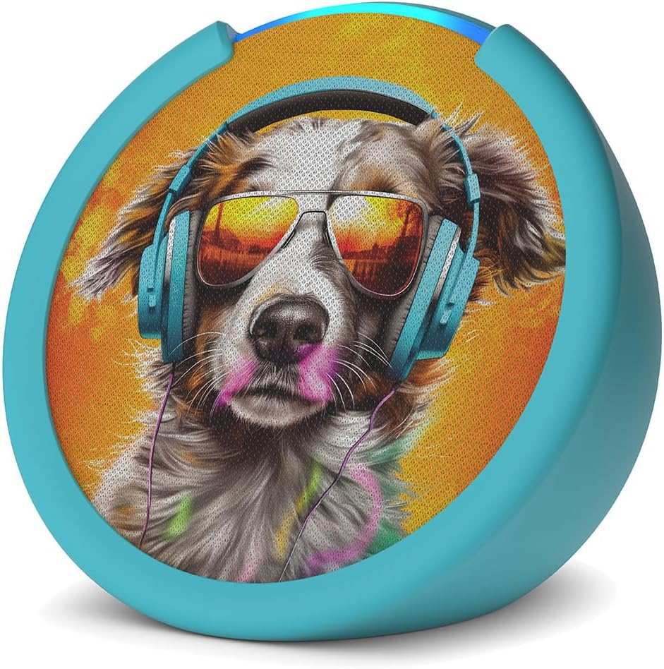 Amazon Echo Pop Kids Alexa Asistente Inteligente Perro con Onda