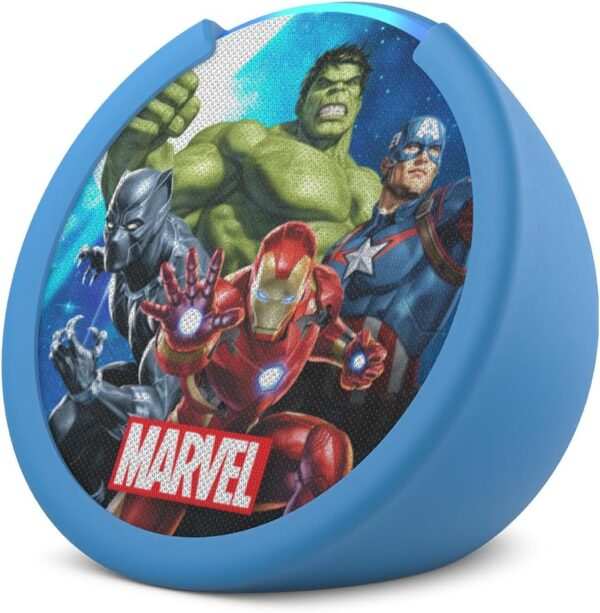 Amazon Echo Pop Kids Alexa Asistente Inteligente Avengers de Marvel