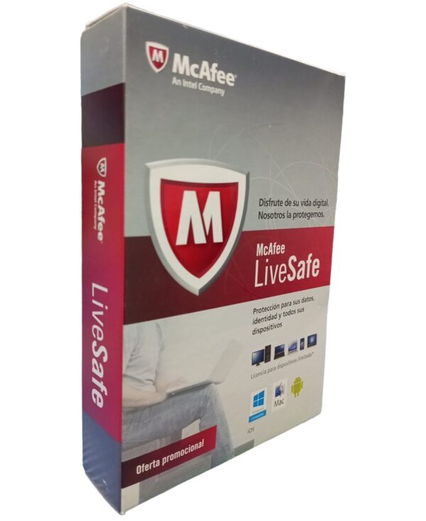 Antivirus Mcafee LiveSafe Dispositivos Ilimitados 1 Año Caja Fisica - Imagen 3