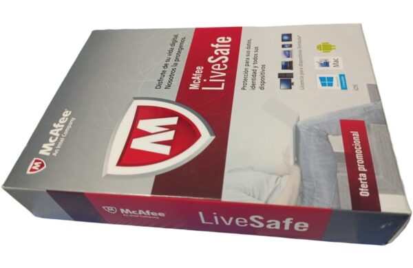 Antivirus Mcafee LiveSafe Dispositivos Ilimitados 1 Año Caja Fisica - Imagen 2