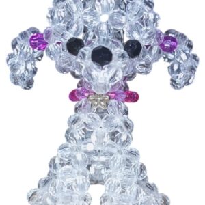 Perro Caniche Llavero Blanco